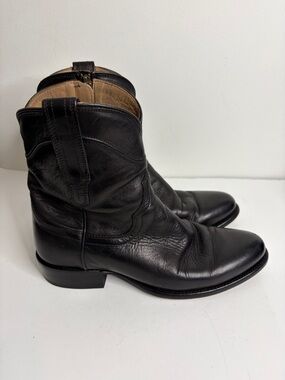 Tecovas Boots The Dean Mens 8.5 D Black Leather Zip Cowboy Western Dress Modern